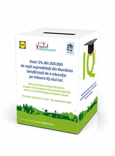 Lidl Romania sustine Centrul Gifted Education printr-o Campanie de strangere de fonduri